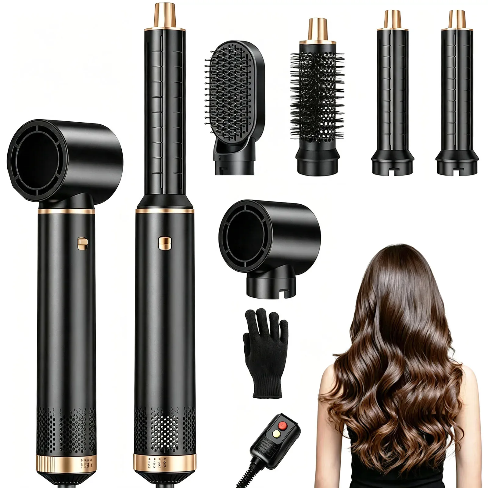 5-in-1 Blow Dryer Brush Set with Negative Ion Technology